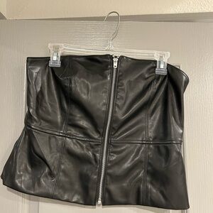 Banana Republic Black Leather Top
